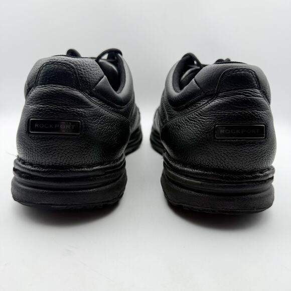 Rockport Mens World Tour Classic Lace Up Shoe US 15M EU 50 Black Leather EUC main image 4